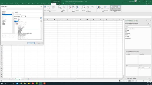Pivot Table Playground #8 - Group by Week and Month смотреть онлайн