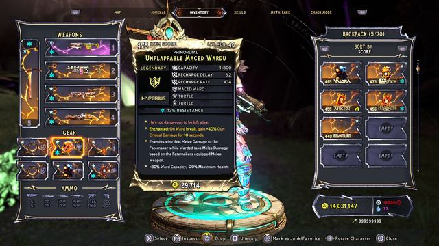 Best Chaos 35 Spore Warden Brrzerker Wonderlands build & save file Primordial God rolls crazy damag смотреть онлайн