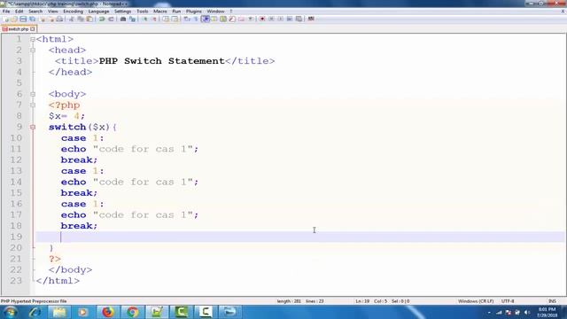 PHP Conditional Statements,Switch Statement,Lec-23 |PHP tutorial for beginners in Urdu/Hindi| смотреть онлайн