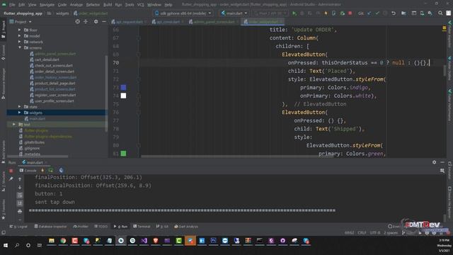 Flutter Tutorial - Shopping App #35 Admin App update Order смотреть онлайн