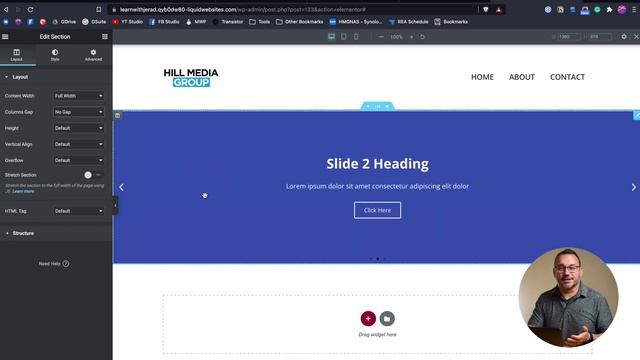 Elementor Tutorial: Setting a Full Width Section Background Image смотреть онлайн