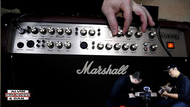 MARSHALL AS100D ACOUSTIC AMPLIFIER REVIEW - ALVIN and DAN GEAR REVIEW (2018) смотреть онлайн