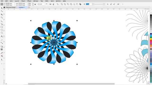 Cloning Effect - Corel draw | Professional Graphic Designing | Coreldraw tutorial for beginners смотреть онлайн