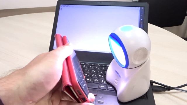 Тестируем чтение штрихкодов лекарств сканером Mindeo MP725 смотреть онлайн