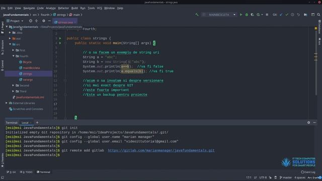 Learn Java Fundamentals #Episodul7 | #Romana | #GIT | Invata Java Tutorial | смотреть онлайн