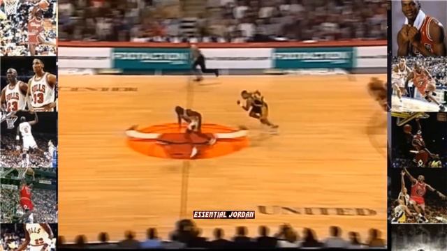 Michael Jordan Wearing The Air Jordan 13 White Red (Raw Highlights)