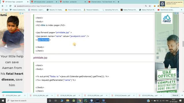 JSP forward & JSP include Action Tags смотреть онлайн