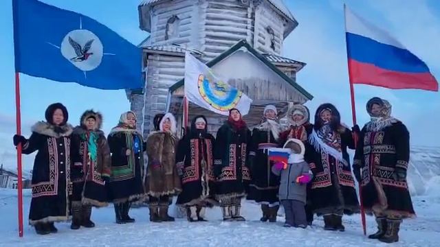 поздравление от жителей крайнего севера #Новорыбная #россия #таймыр #хочуврек #23февраля #север смотреть онлайн