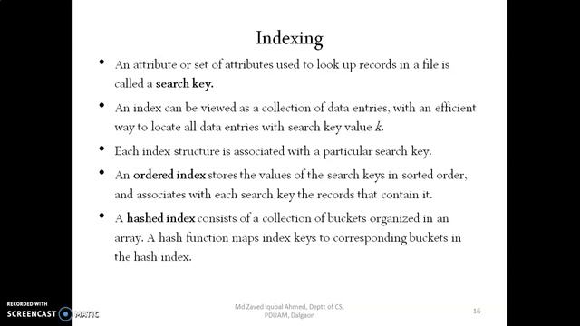 DBMS Unit I Lecture 3 Indexing Assamese смотреть онлайн