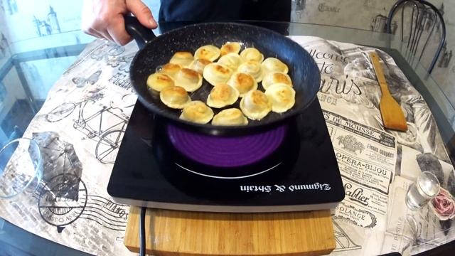Очень вкусный перекус. Жаренные пельмени за 10 минут. смотреть онлайн