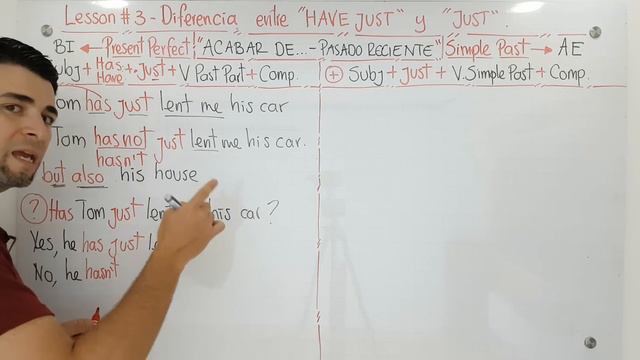 Lección 3 - Diferencias entre HAVE JUST y JUST, uso y estructuras | Curso inglés GRATIS смотреть онлайн