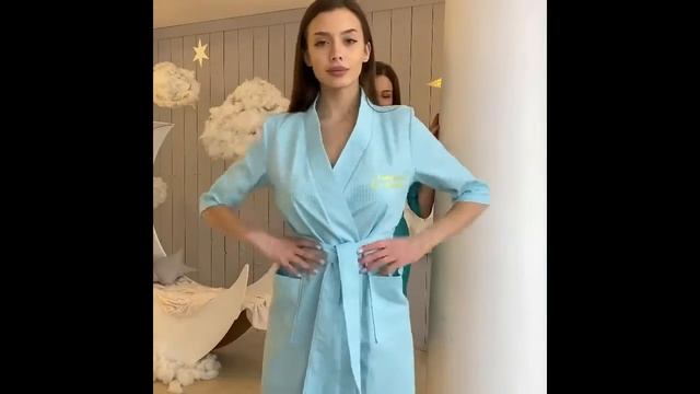 Вафельный халат женский смотреть онлайн