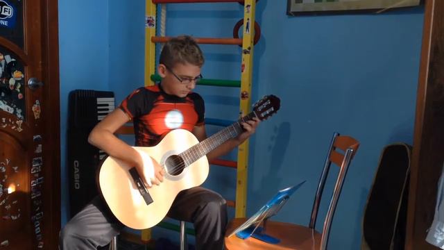 One Day by Gary Moore - guitar cover смотреть онлайн