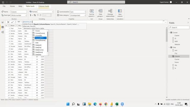 What is LOOKUPVALUE DAX function in Power BI? | LOOKUPVALUE() DAX | BI Consulting Pro | Power BI | смотреть онлайн