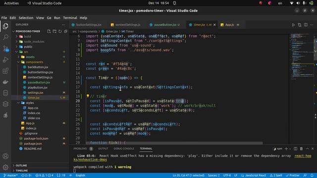 Pomadoro-app on React with notifications смотреть онлайн