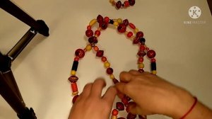 Переделка бус. Деревянный комплект в рустикальном стиле «Охотничий домик»