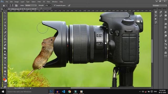 How to use of blur tool in Photoshop in Hindi | Photoshop Tutorial смотреть онлайн