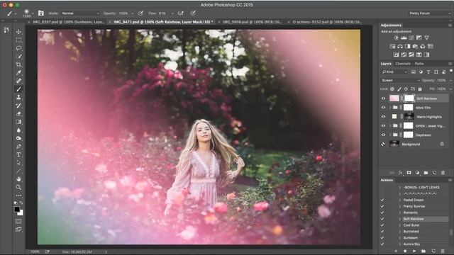 Pretty Actions Film Preview | Photoshop Actions Tutorial