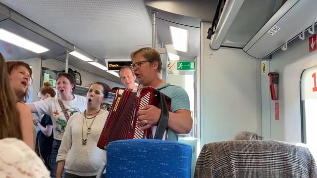 Во кузнице поëм под баян в поезде смотреть онлайн