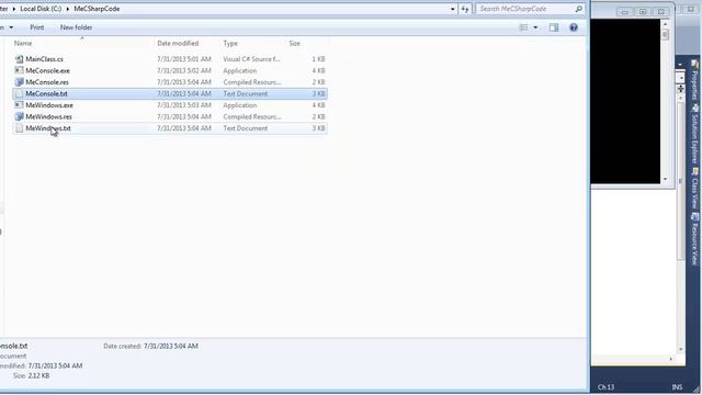 Console Application vs Windows Application смотреть онлайн