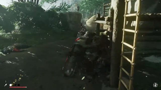 Ghost Of Tsushima-Walkthrough Part 17 - BURN DOWN LOGGINGBASE PS4 смотреть онлайн