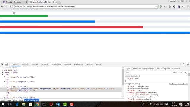 23 - ( Bootstrap 4 Tutorial ) Components : Progress смотреть онлайн