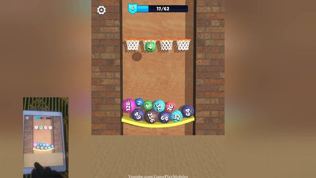 Dunk and Merge (2048 ball drop) - Gameplay Walkthrough смотреть онлайн