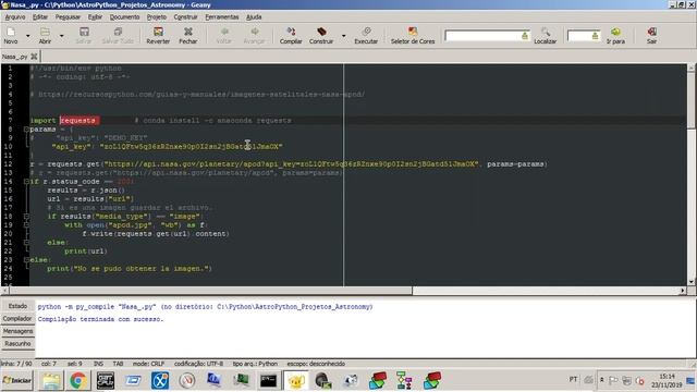 Miniconda no Windows Env Python Install Pyfits Astropy Matplotlib Nasa Apod смотреть онлайн