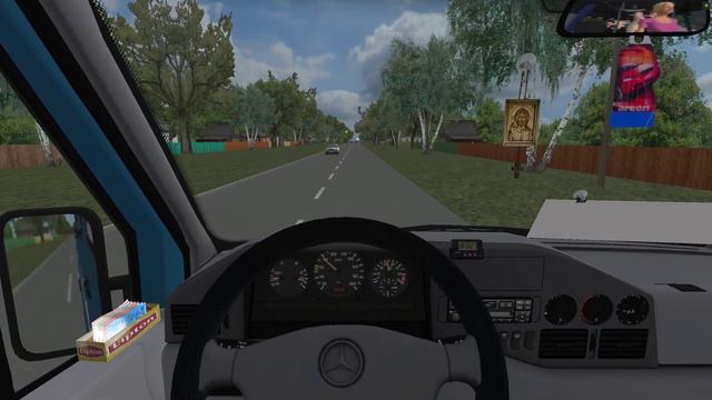 OMSI 2. Чугуев. Mercedes-Benz Sprinter 312CDI. Маршрут 393, Чугуев - Старая Гнилица смотреть онлайн