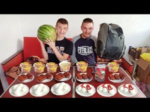 КТО БЫСТРЕЕ СЪЕСТ КОТЛЕТЫ РОЛЛТОН ЯЙЦА. ПОЕДАНИЕ ЕДЫ КТО БОЛЬШЕ