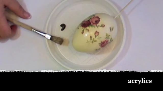 Decoupage easter egg - tutorial ------- DIY By Catherine :) смотреть онлайн