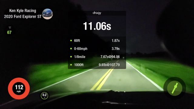 Ford Explorer ST dragy 1/4 and 60-130 mph time смотреть онлайн