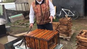 Варим рамки в каустической соде. Век живи, век учись.