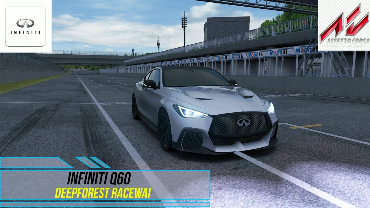 Infiniti Q60 - Deepforest Raceway | Assetto Corsa. смотреть онлайн
