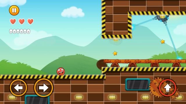 Crazy Ball New Adventures -Classic Funny Ball (Red Ball) - Gameplay Walkthrough Level 1-20 (Android смотреть онлайн