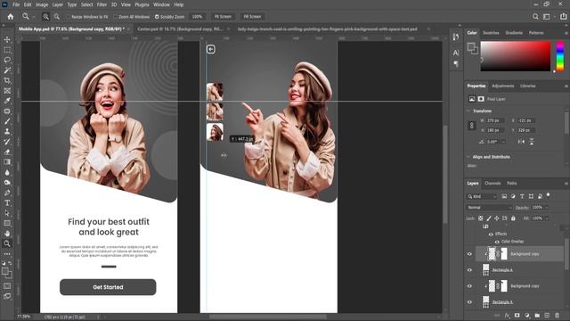 Mobile App Design | UI UX Design in Photoshop Tutorial смотреть онлайн