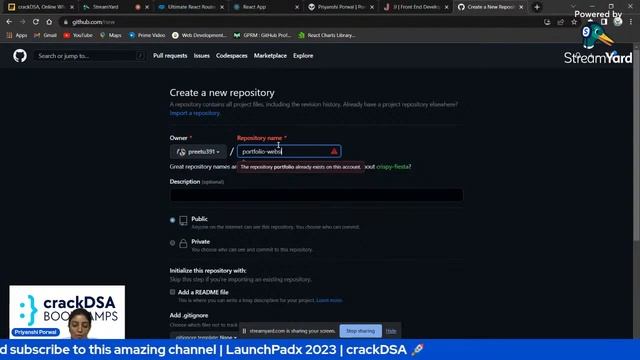 Deploy Your Site | Github & Netlify | Web Development | LaunchPadx | crackDSA | Priyanshi Porwal смотреть онлайн