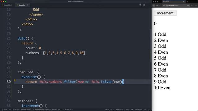 [8/14]: Computed Properties - Complete Vue.js 3 Course смотреть онлайн