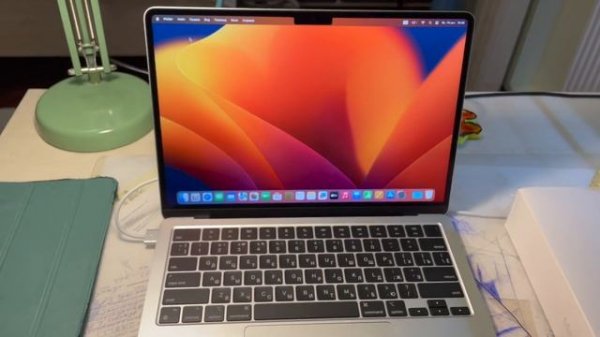 распаковка MacBook Air Silver M2 512g