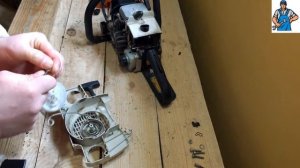 Ремонт стартера бензопилы STIHL MS 180 remontpil com