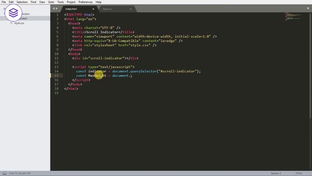 Page Scroll Indicator with Html CSS & Javascript смотреть онлайн