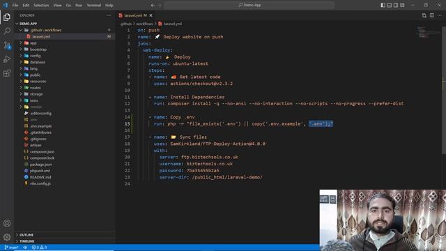 (06) Deploy Laravel App on Server Using Github Actions | Build CI/CD Pipeline with GitHub Actions смотреть онлайн
