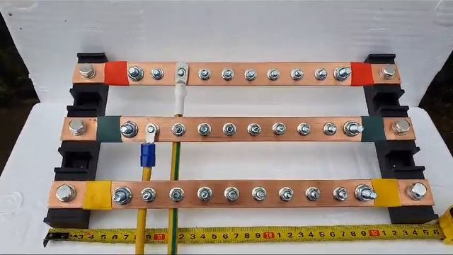 Блок фазных шин 3х25 в компании #anbik - Продукция для заземления сетевых шкафов