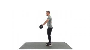 Подъем гантелей перед собой. Передняя плечевая дельта. Техника.