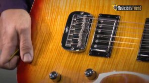 G&L Tribute ASAT Deluxe Carved Top Electric Guitar Cherry Sunburst Rosewood Fretboard
