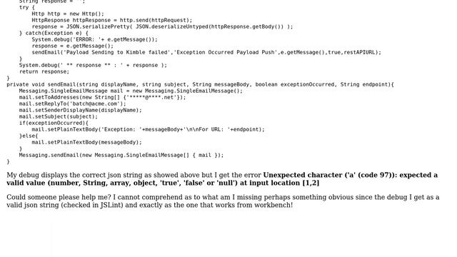 Unexpected character ('a' (code 97)): expected a valid value (number, String, array, object,... смотреть онлайн