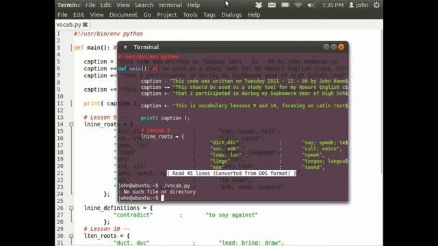 English Vocab, and More Python! смотреть онлайн