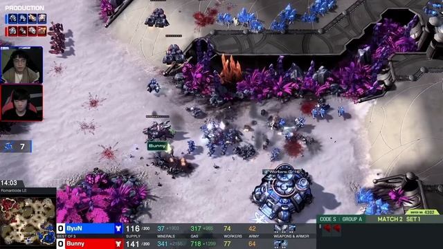 [2021 GSL Season 2] Группа A | Матч 2: ByuN (T) vs. Bunny (T) смотреть онлайн