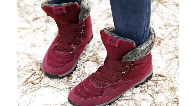 ZUNYU модные замшевые женские зимние ботинки зимние теплые плюшевые женские ботинки смотреть онлайн