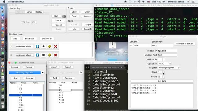 modbus client server смотреть онлайн